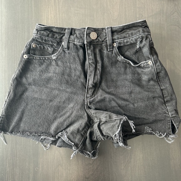 Black womens jean shorts - Picture 1 of 1